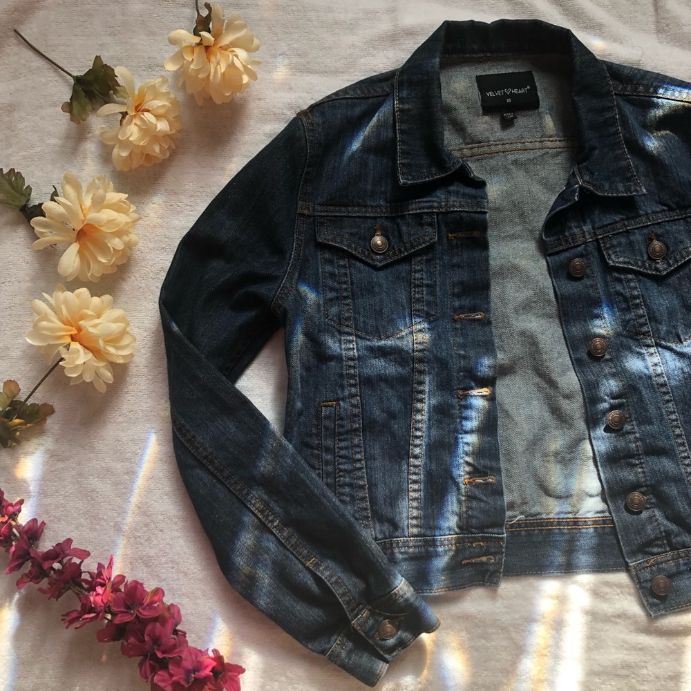 Velvet Heart Denim Jacket